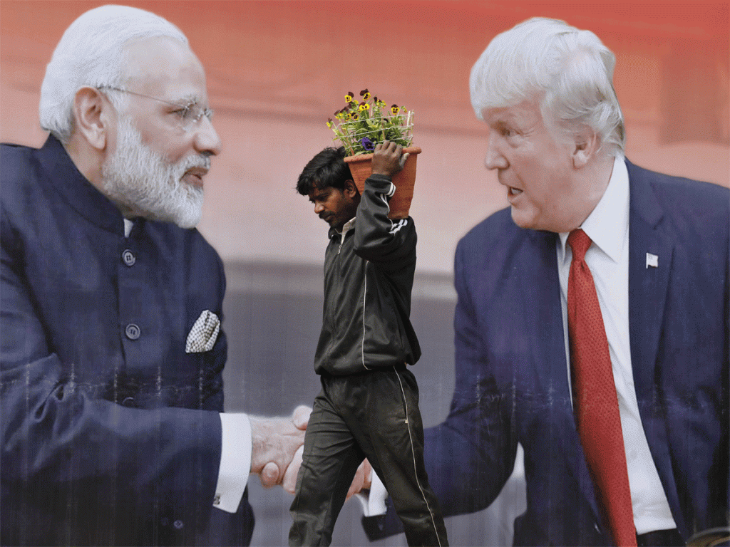 Donald Trump benefits from his India trip.