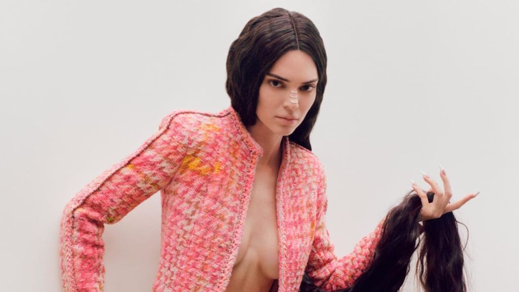 Kendall Jenner appears as topless wax model on magazine cover by viral banana artist