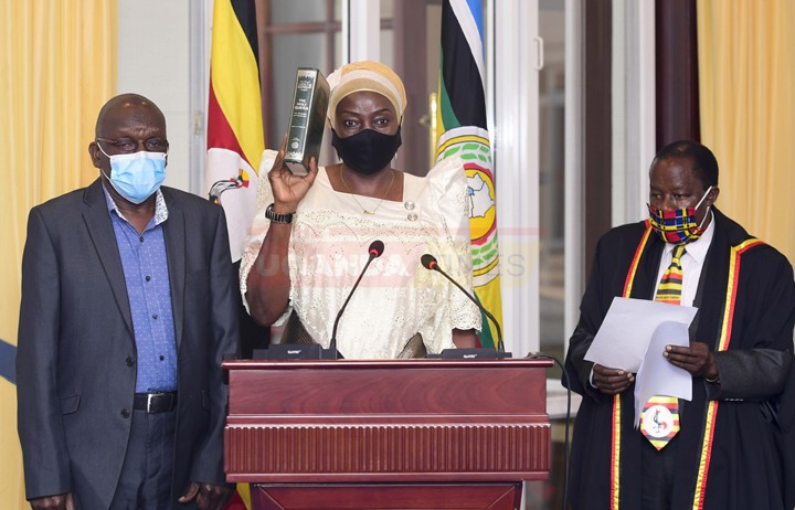 DP’s Sarah Kanyike assumes office as Minister in NRM government,