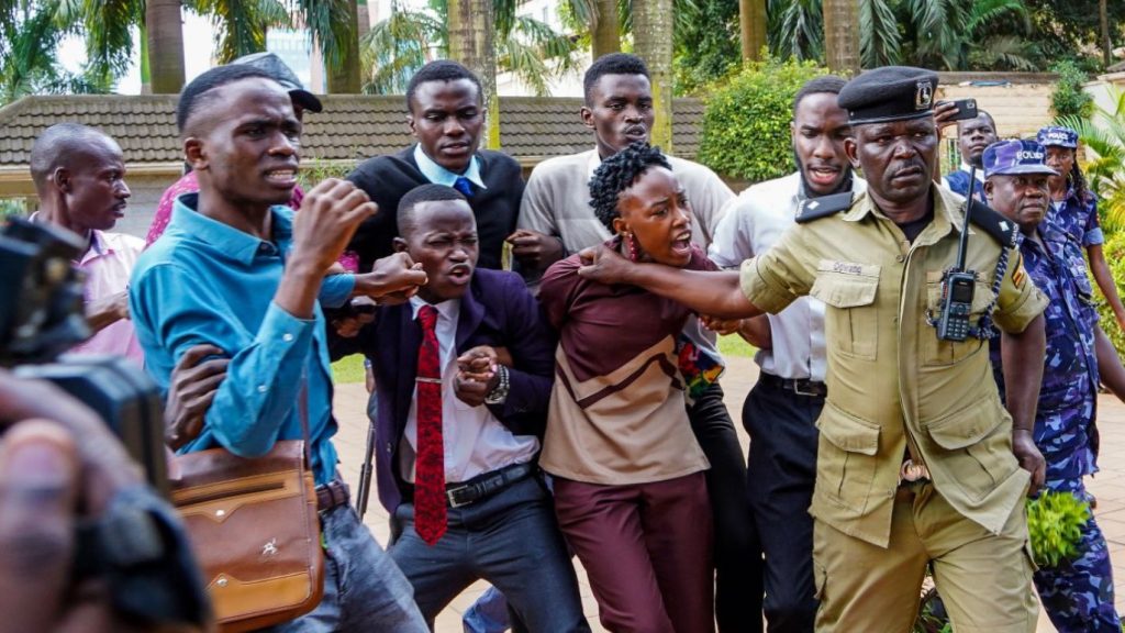Police assault student at Makerere