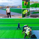 Nakivubo Stadium Tuff Installation in Progress