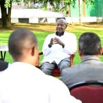 Museveni with Senior Surgeons at State House Entebbe