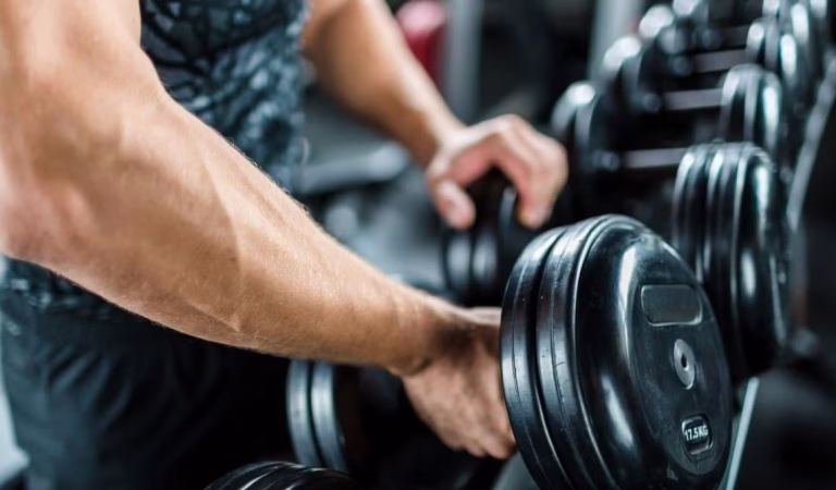 dumbbell workout, 30-minute workout, full body exercises, strength training