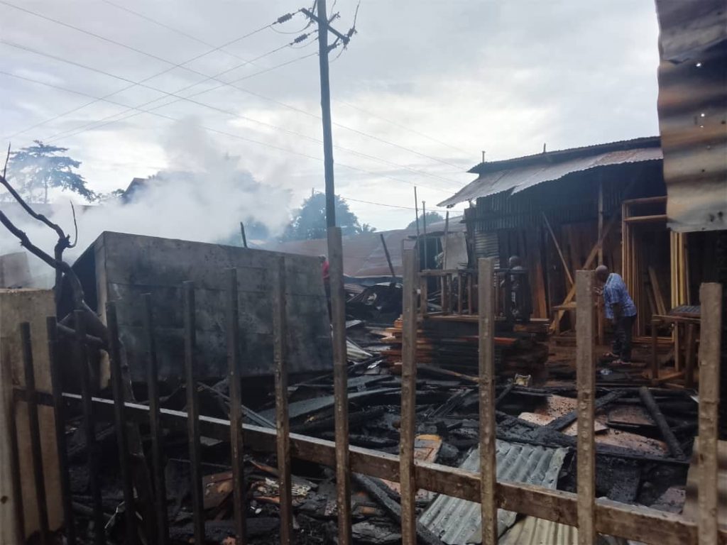 Kampala Jinja Highway fire