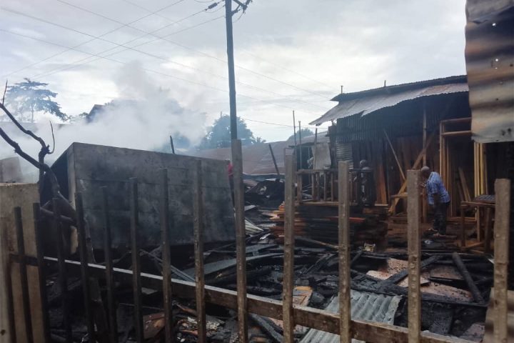 Kampala Jinja Highway fire